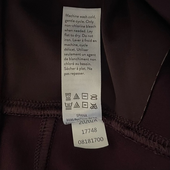 NWOT SPANX The Perfect Pants Women’s M Purple Classic Pull on Trousers 20202R - Picture 12 of 12